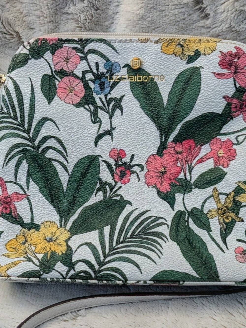 Liz Claiborne Floral Print Crossbody Bag